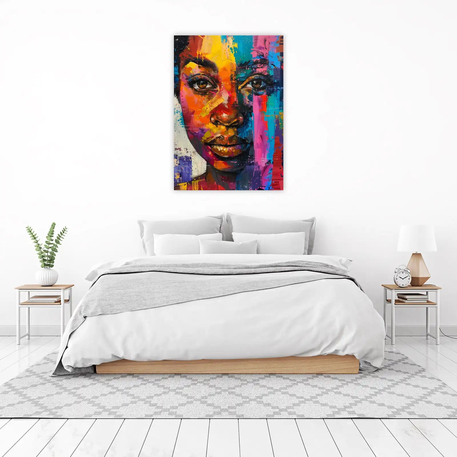 Vibrant Expression Portrait Wall Art