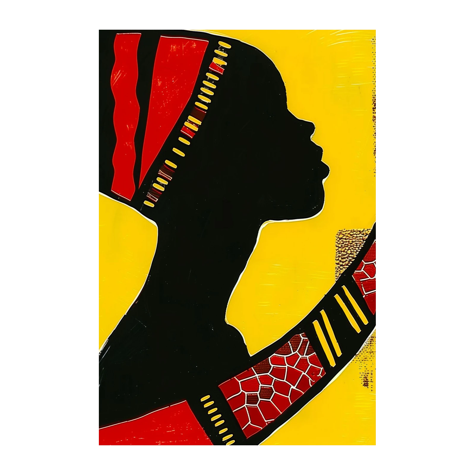Vibrant African Silhouette Wall Art