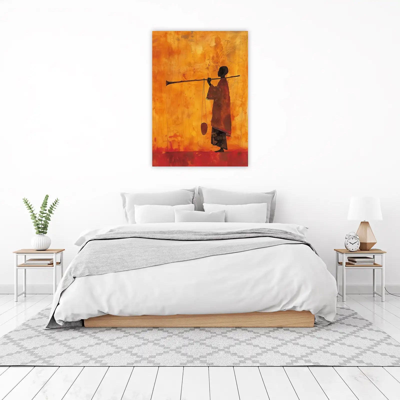 Tribal Journey Horn Player Wall Art