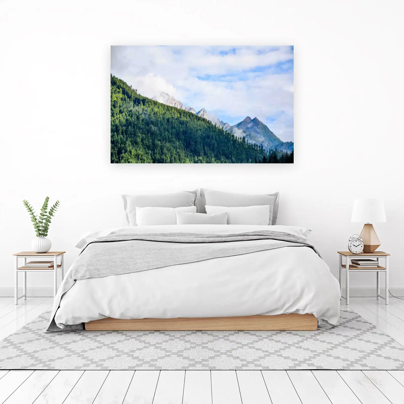 Majestic Forested Mountains Wall Art