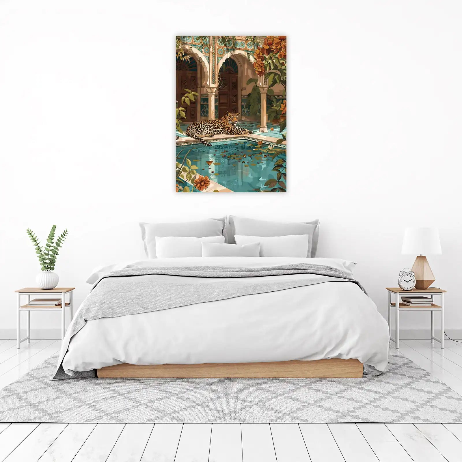 Majestic Leopard Courtyard Wall Art