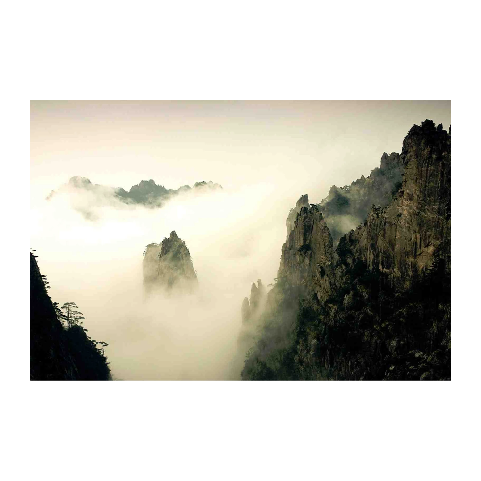Misty Mountain Serenity Wall Art