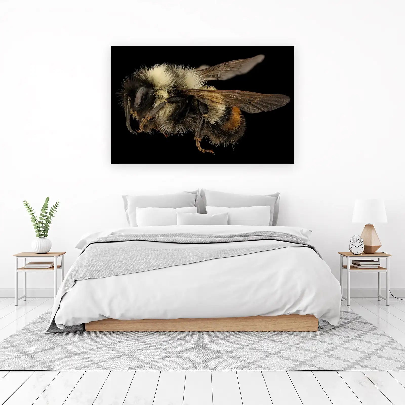 Majestic Bumblebee Macro Photography Wall Art