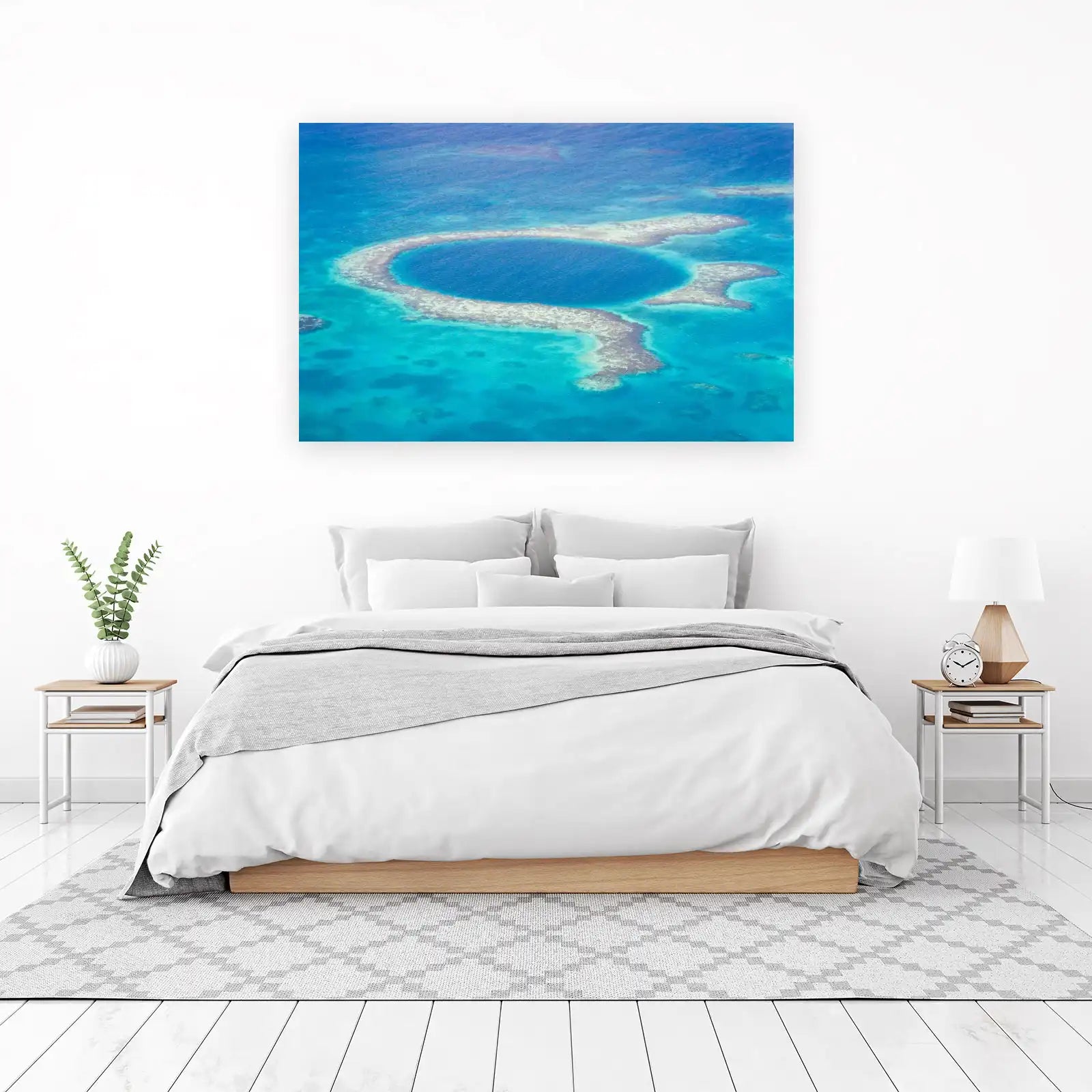 Belize Great Blue Hole Aerial Wall Art