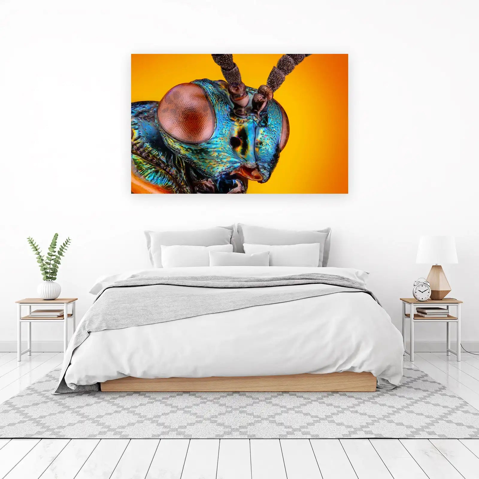Iridescent Jewel Bug Macro Art Wall Art