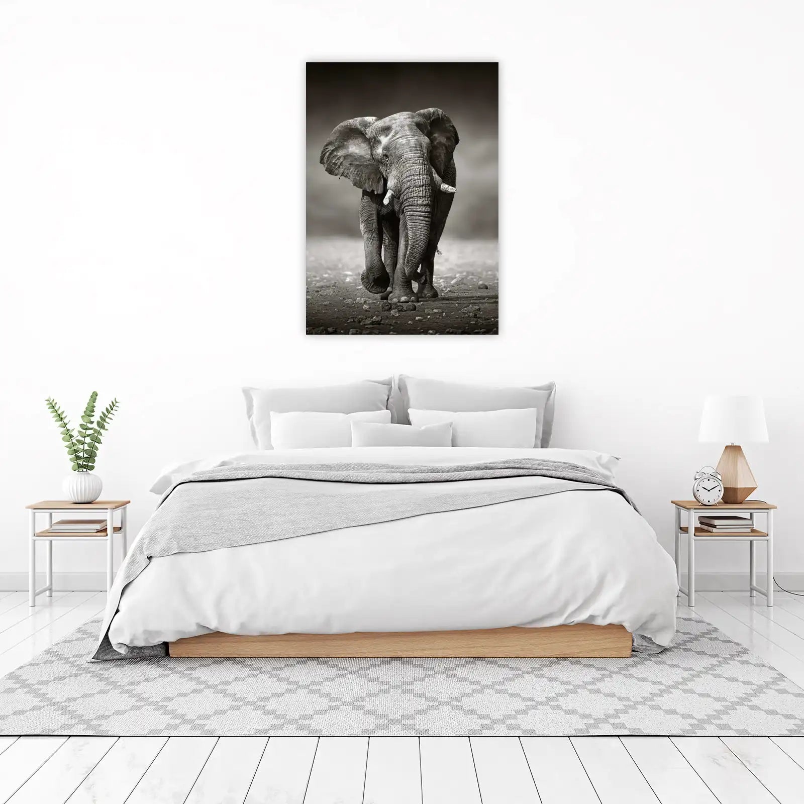 Majestic African Elephant Portrait Wall Art