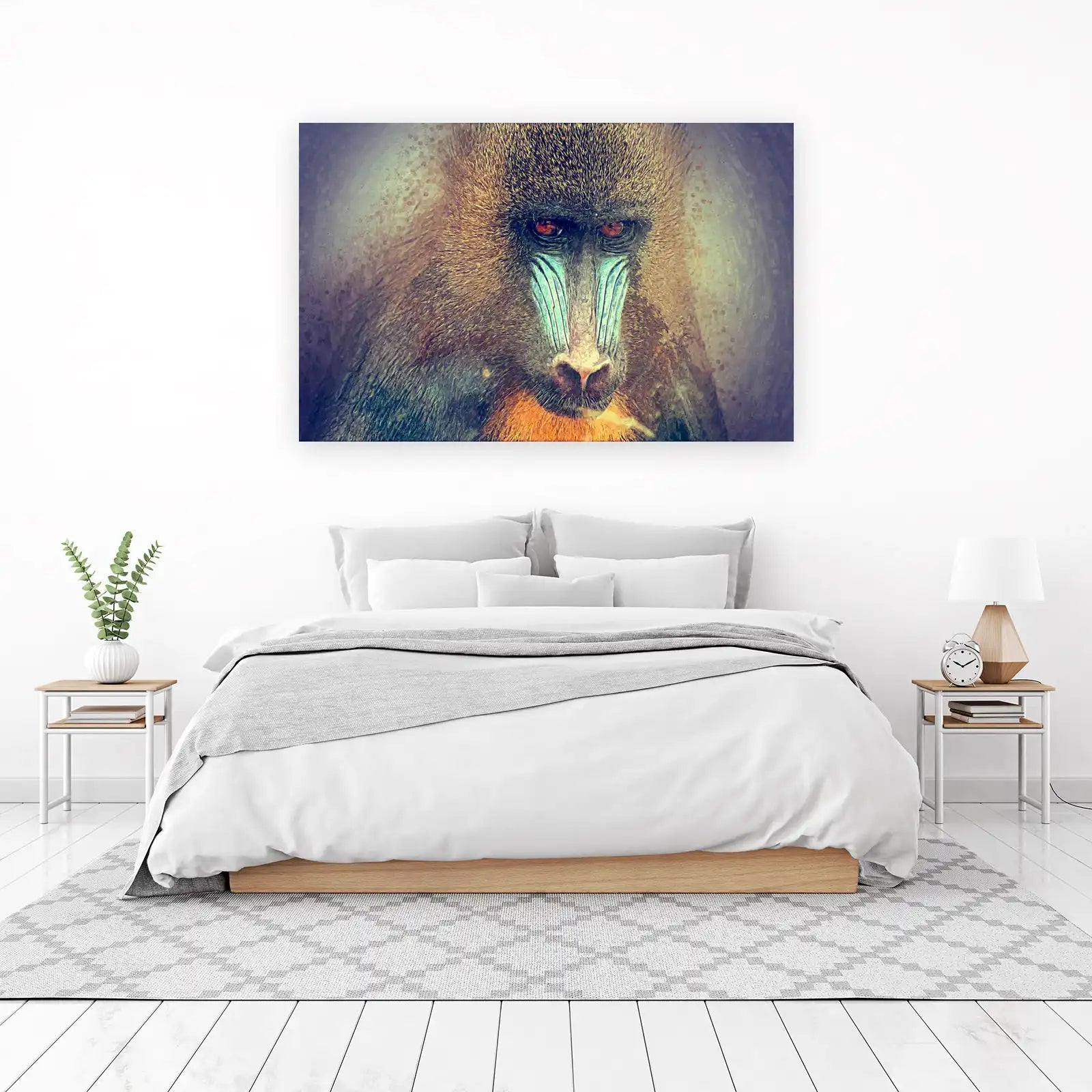 Majestic Mandrill Portrait Wall Art
