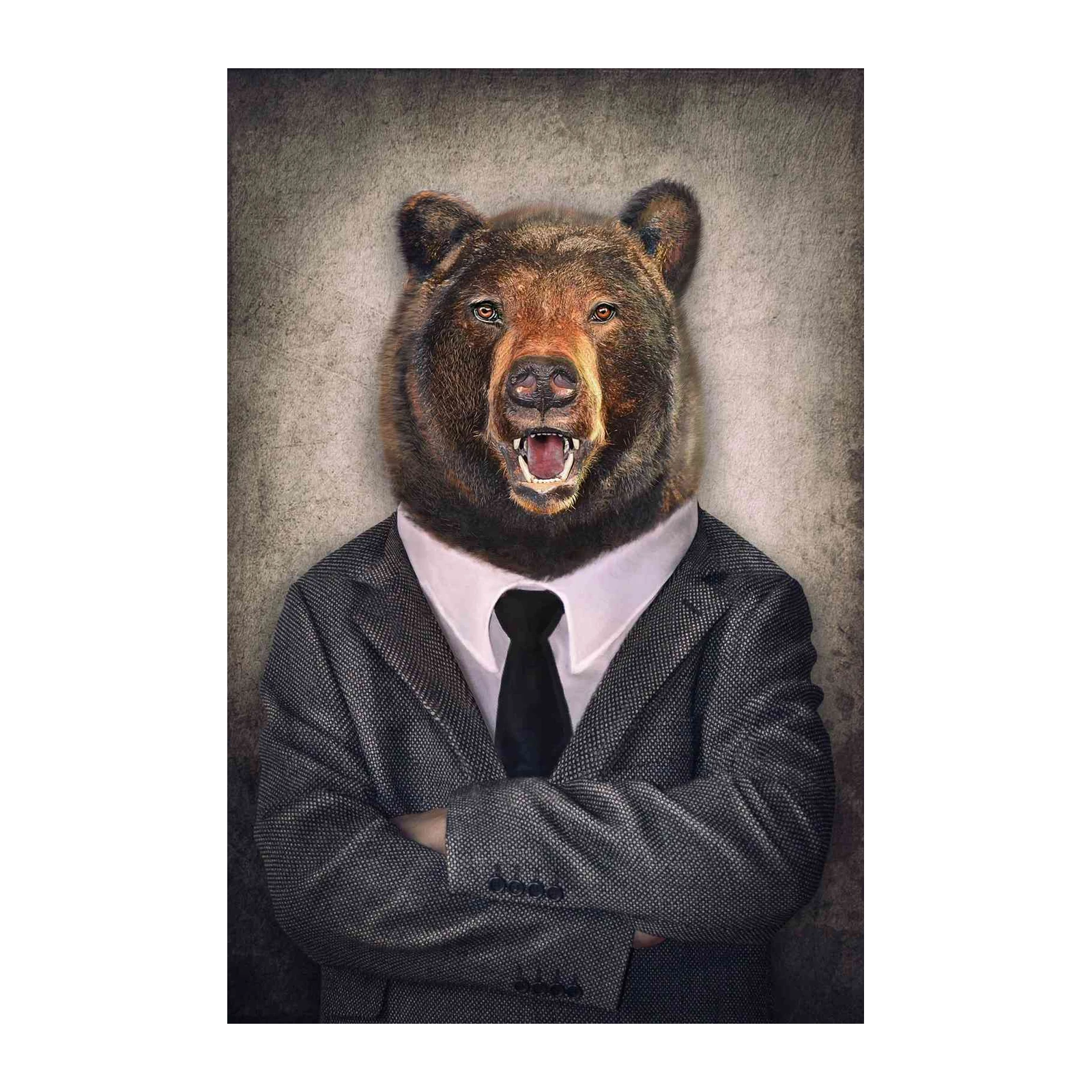 Dapper Bear Portrait Wall Art
