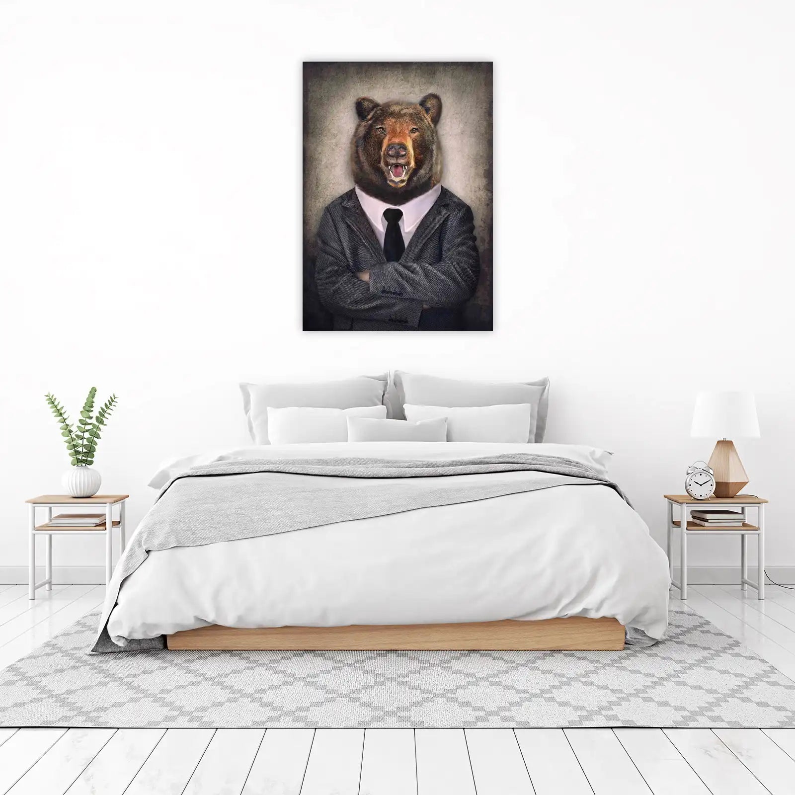Dapper Bear Portrait Wall Art