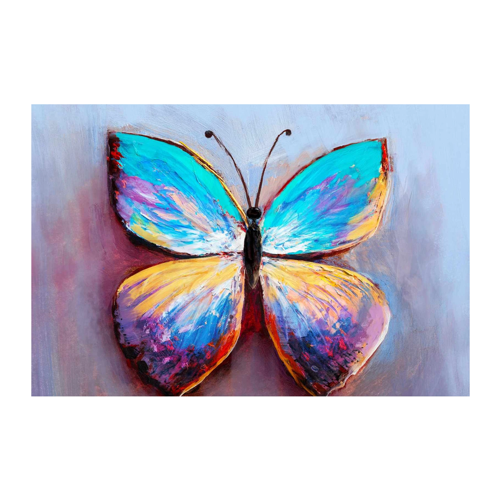 Vibrant Butterfly Strokes Wall Art