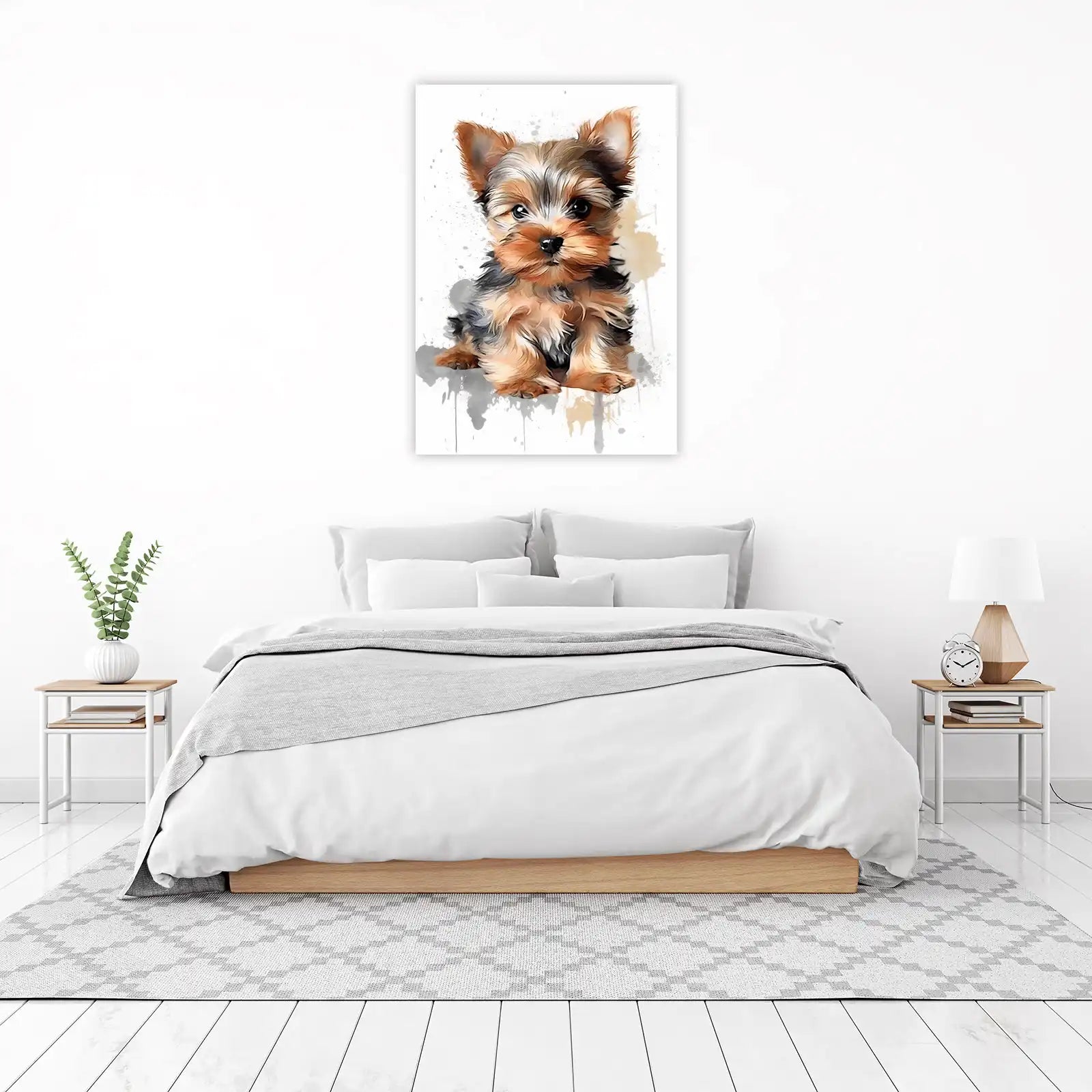 Adorable Yorkshire Terrier Puppy Art Wall Art
