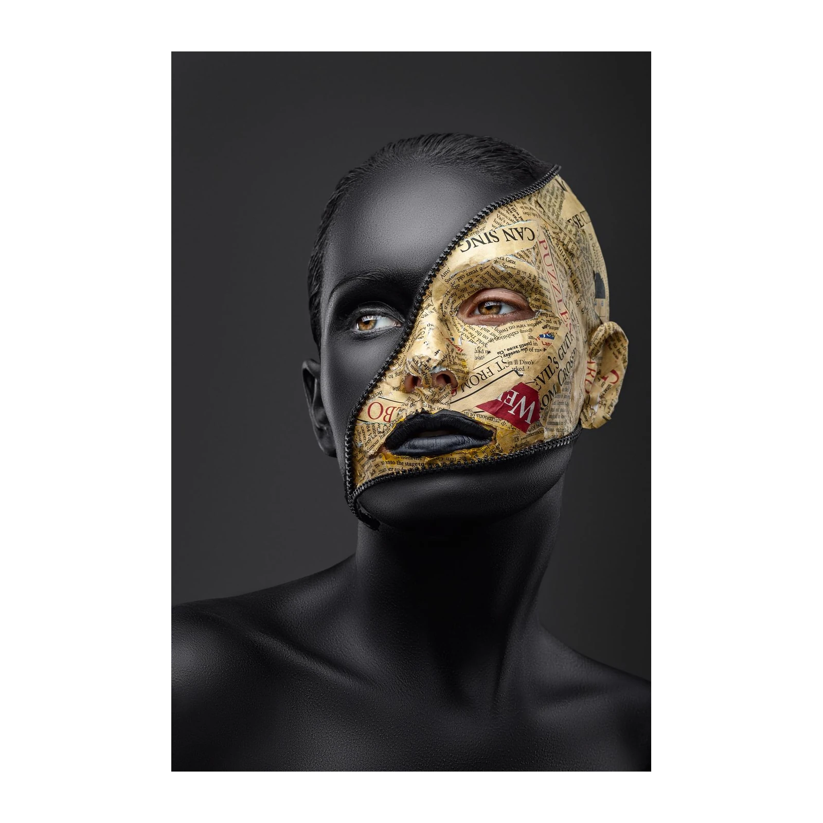 Urban Zipper Face Art Wall Art