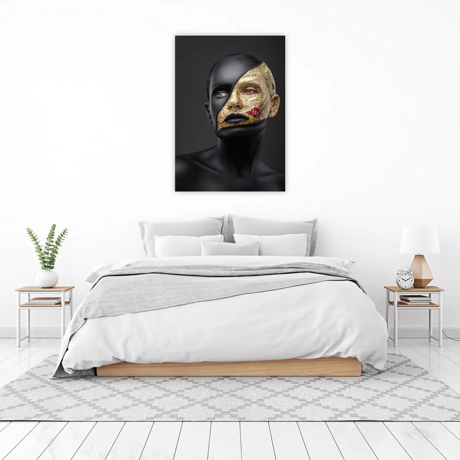 Urban Zipper Face Art Wall Art