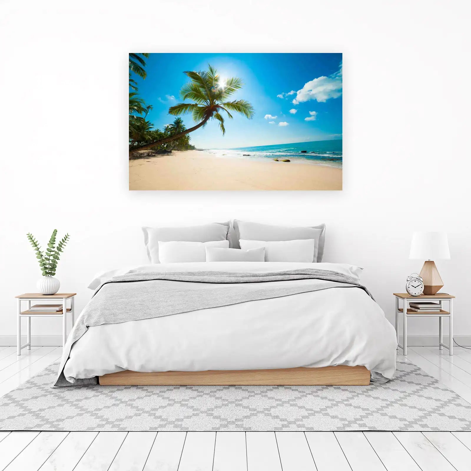 Tropical Paradise Palm Beach Wall Art
