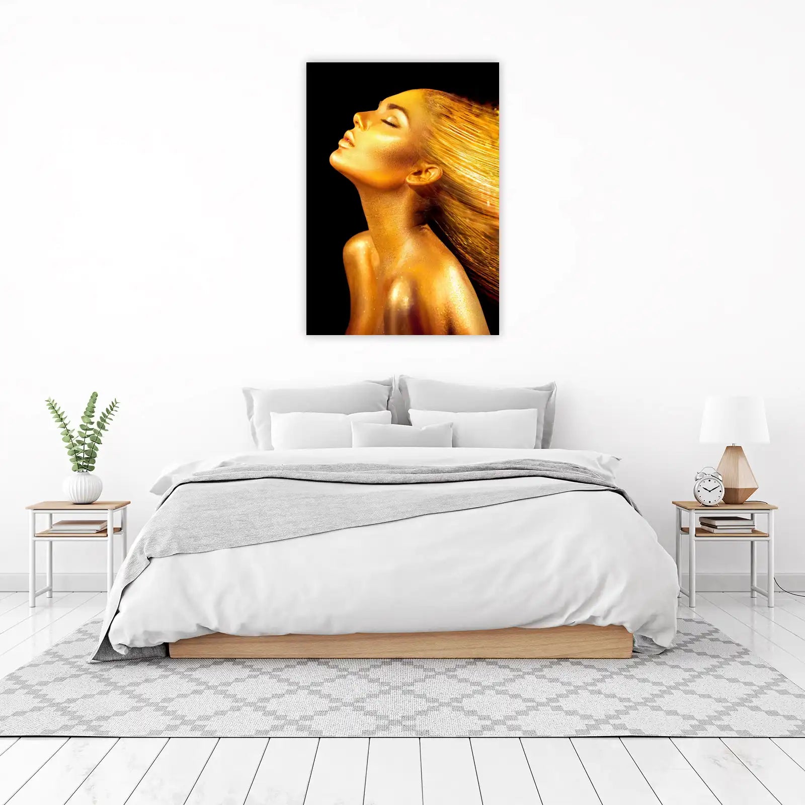 Golden Goddess Elegance Wall Art
