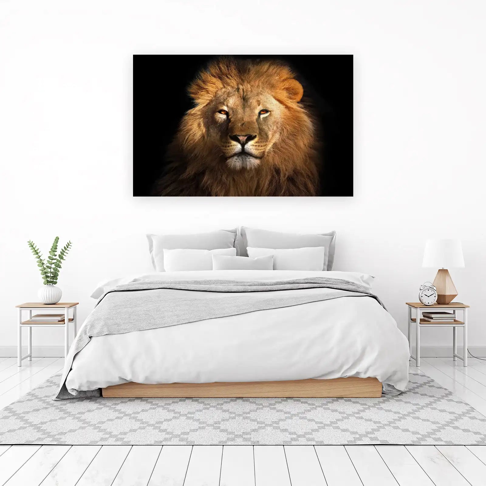 Majestic Lion Fierce Gaze Wall Art