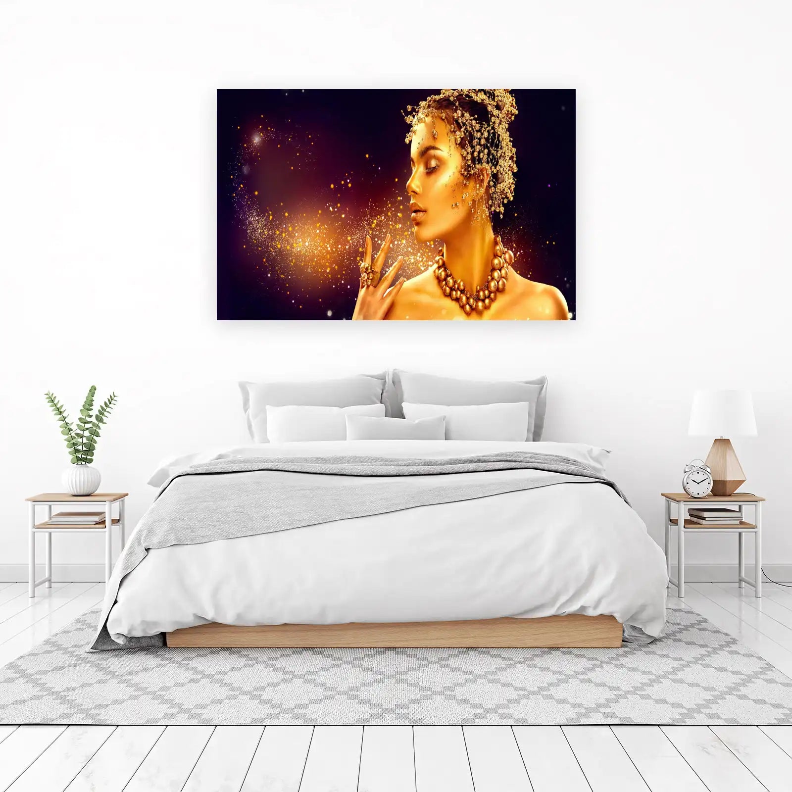 Golden Goddess Glamour Wall Art