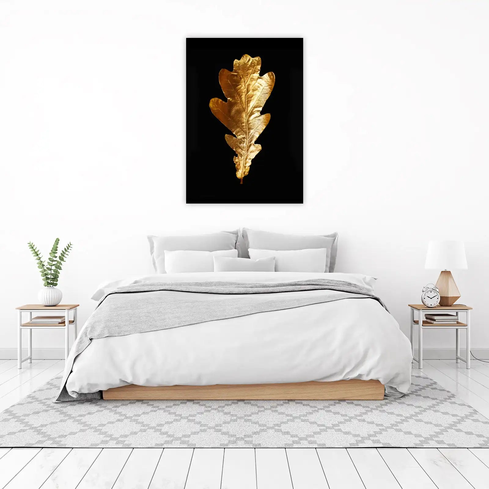 Golden Oak Leaf Wall Art Wall Art