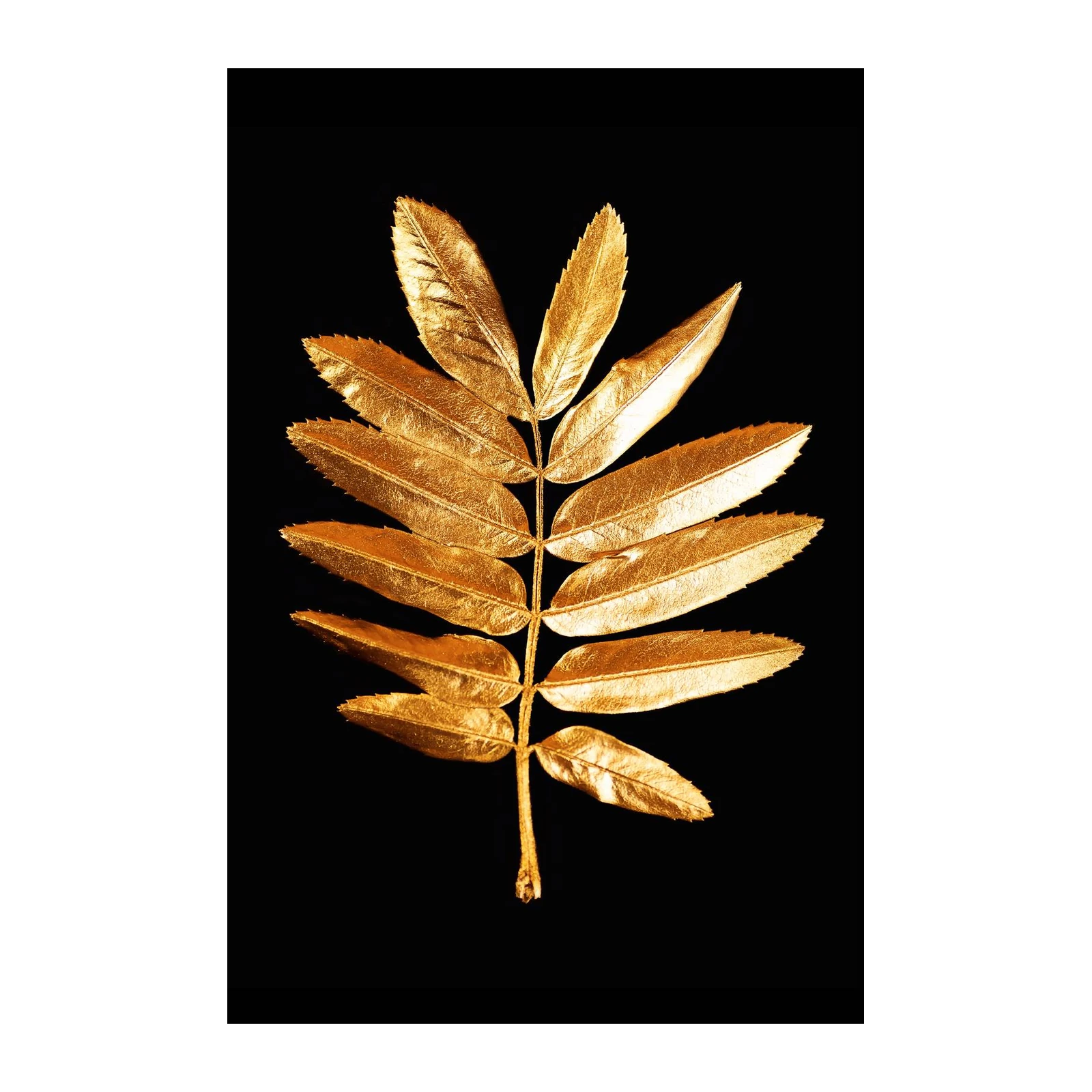 Gilded Leaf Botanical Art Wall Art