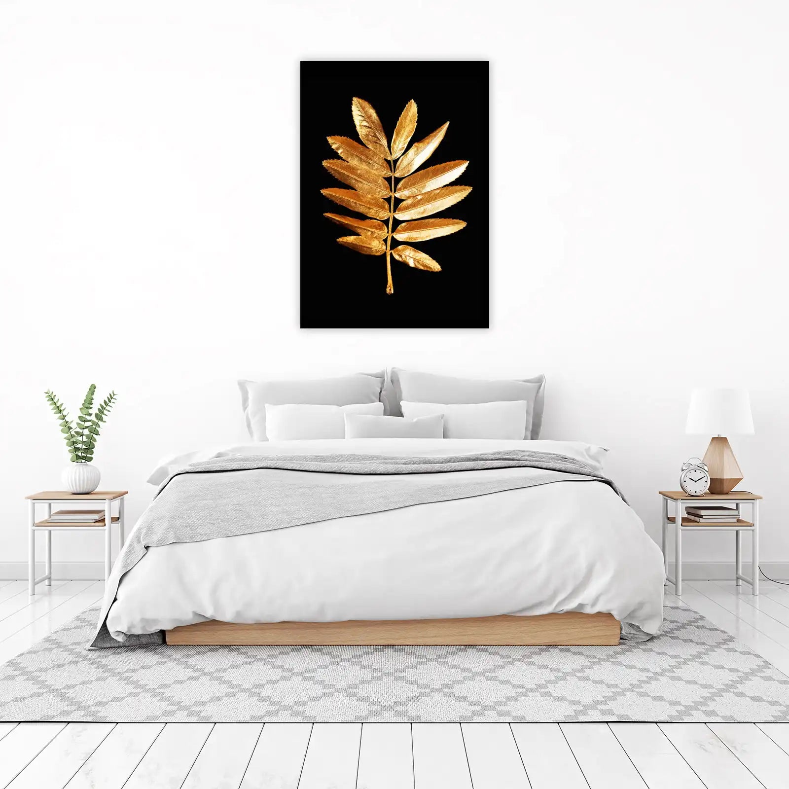 Gilded Leaf Botanical Art Wall Art