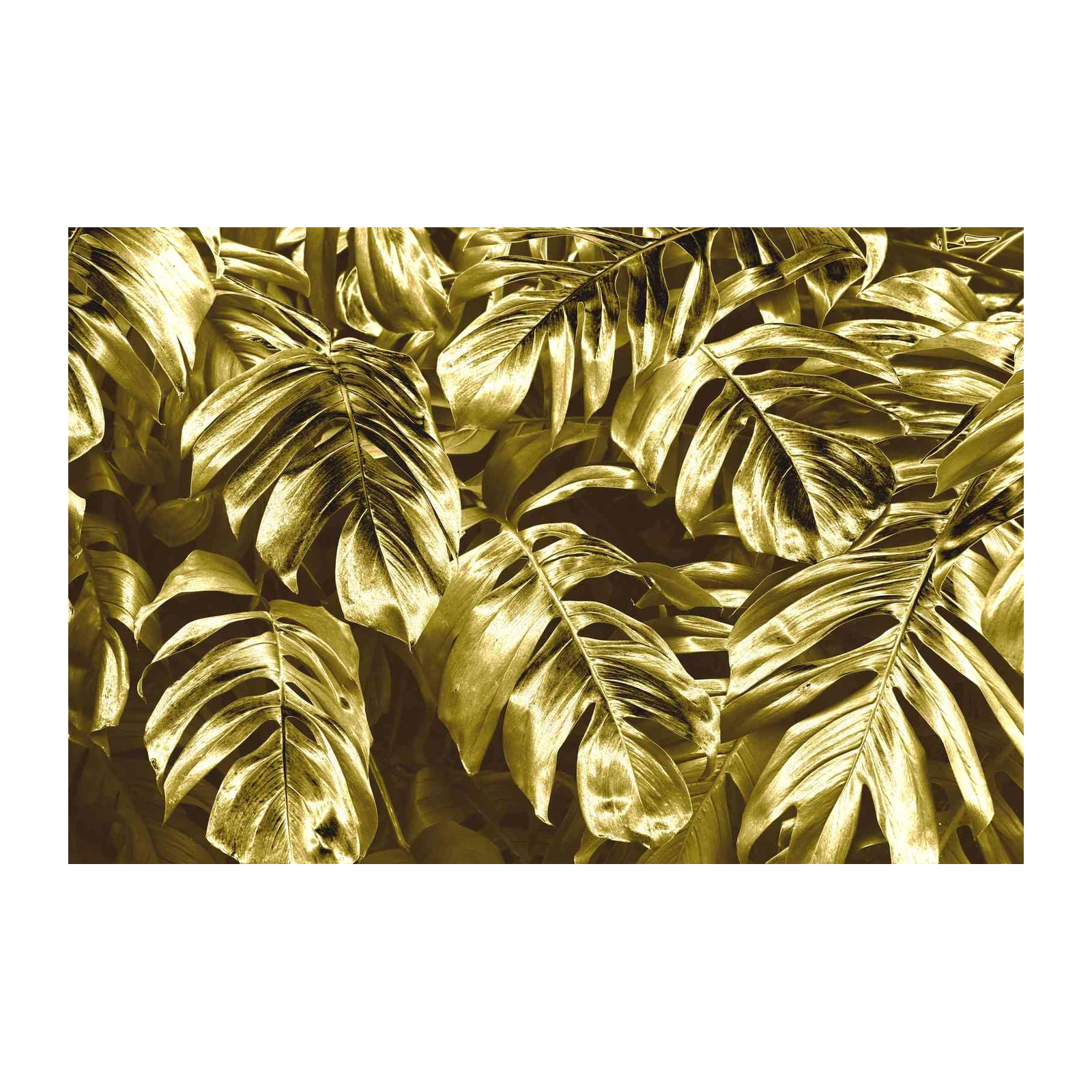 Golden Tropical Leaves Wall Art Wall Art
