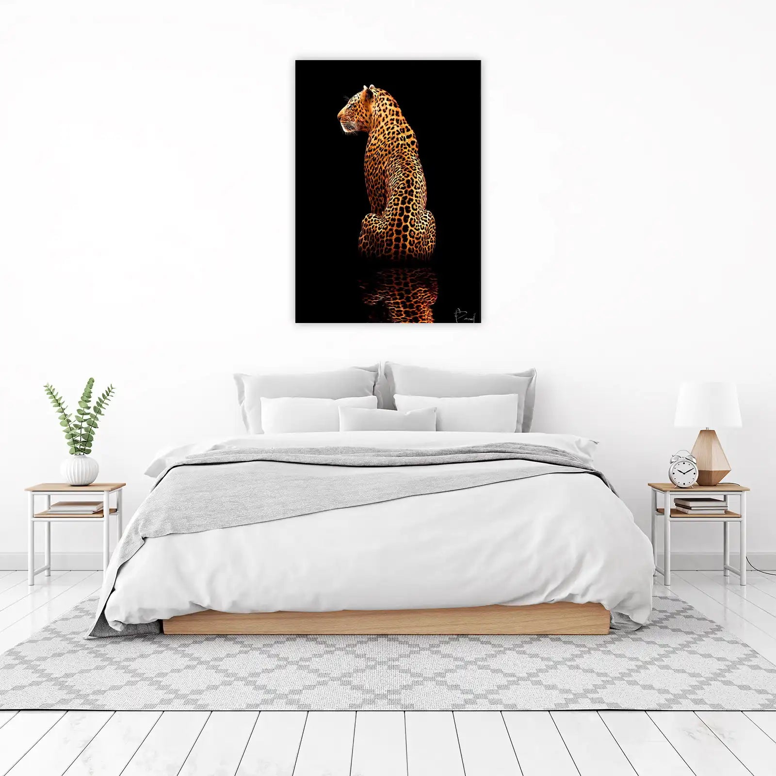 Majestic Leopard Profile Wall Art
