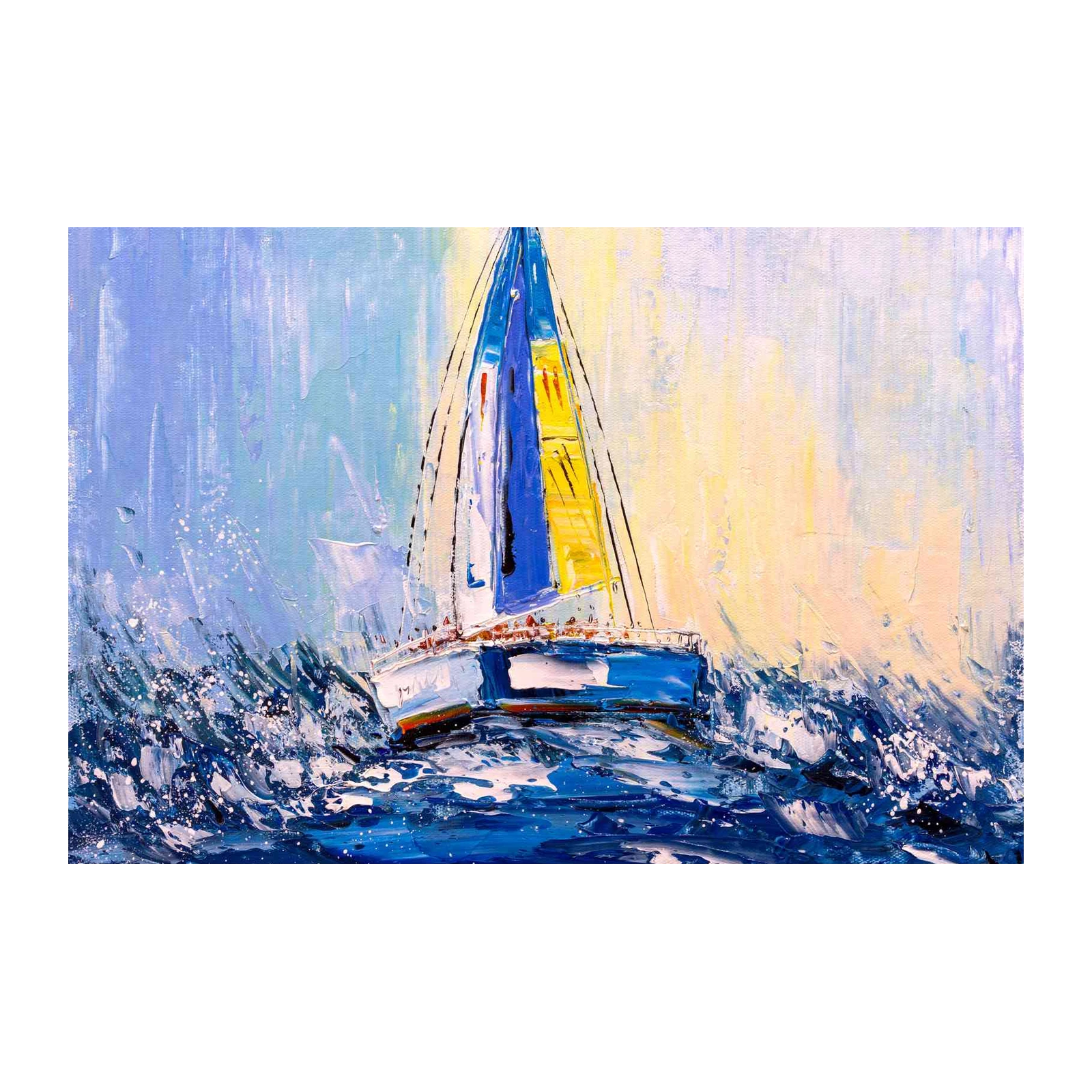 Dynamic Sailboat Sea Breeze Wall Art
