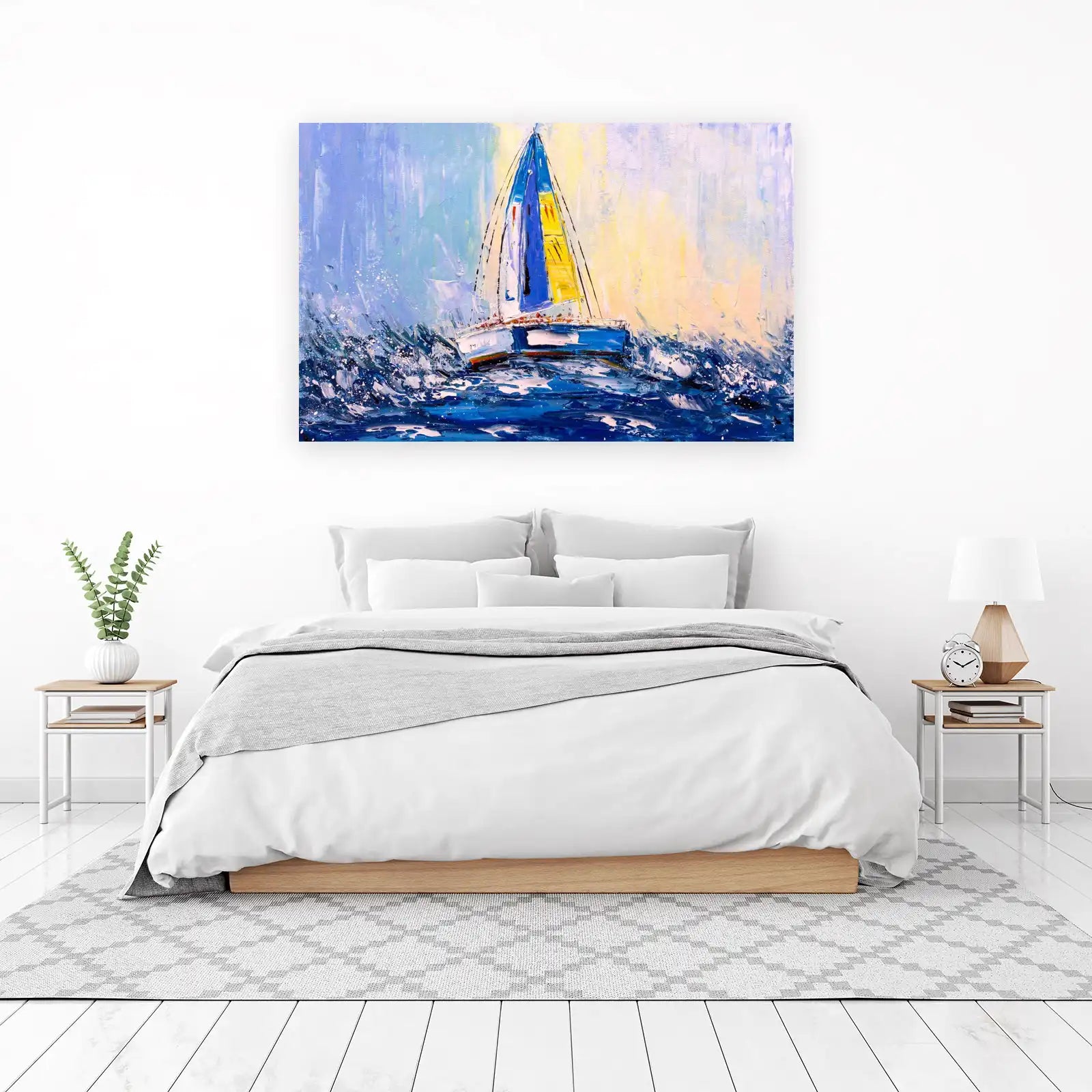 Dynamic Sailboat Sea Breeze Wall Art