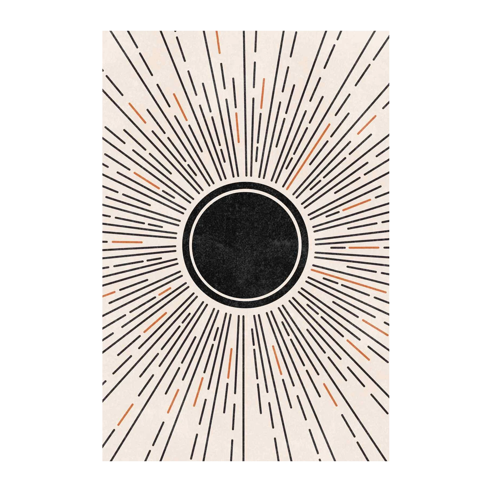 Boho Sunburst Abstract Wall Art Wall Art