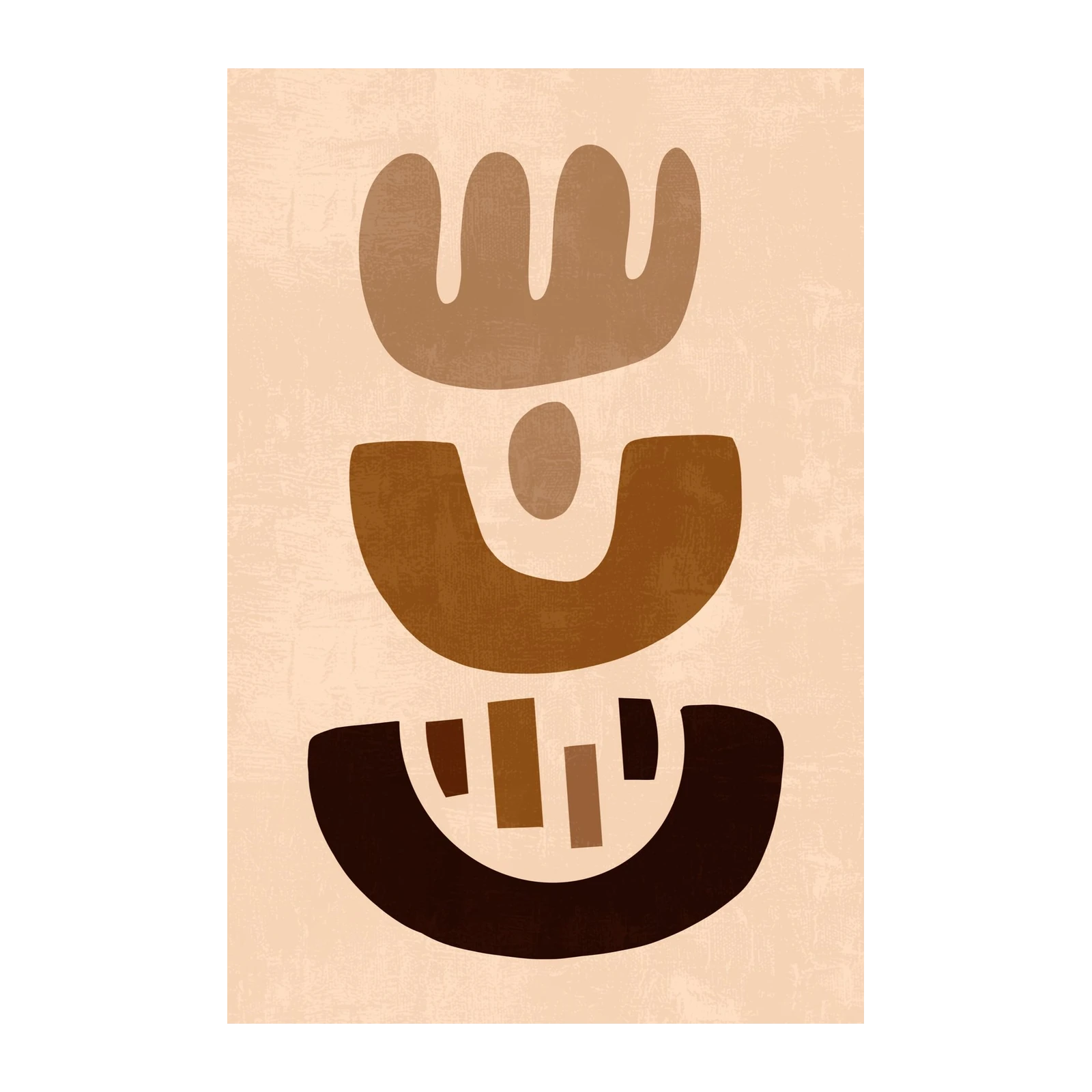 Mid-Century Abstract Shapes Wall Art