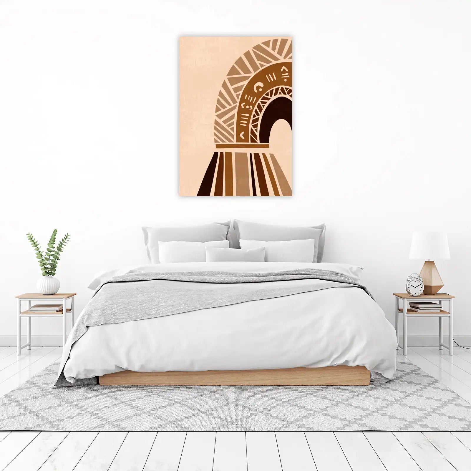 Boho Rainbow Abstract Wall Art