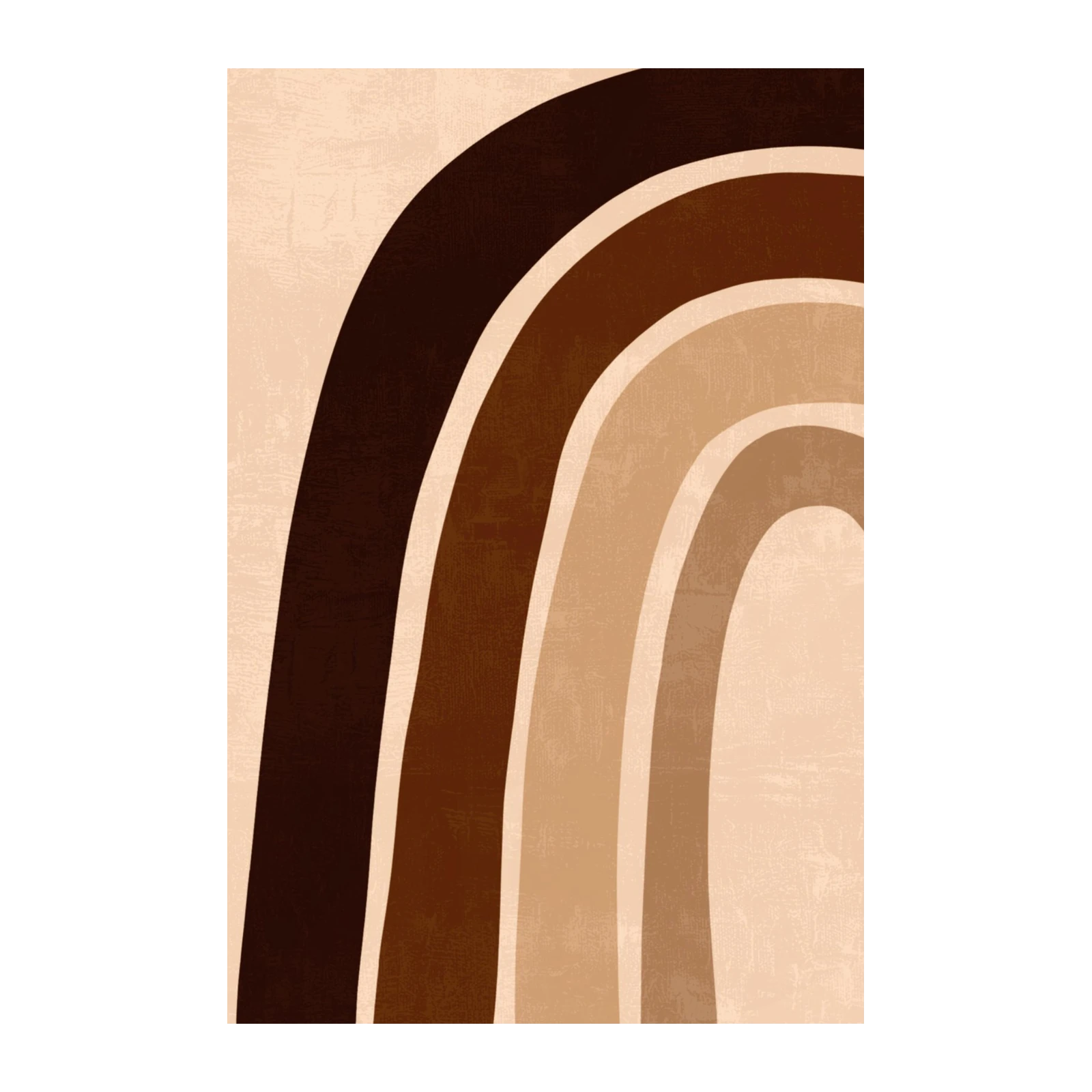 Boho Earth Tone Rainbow Wall Art