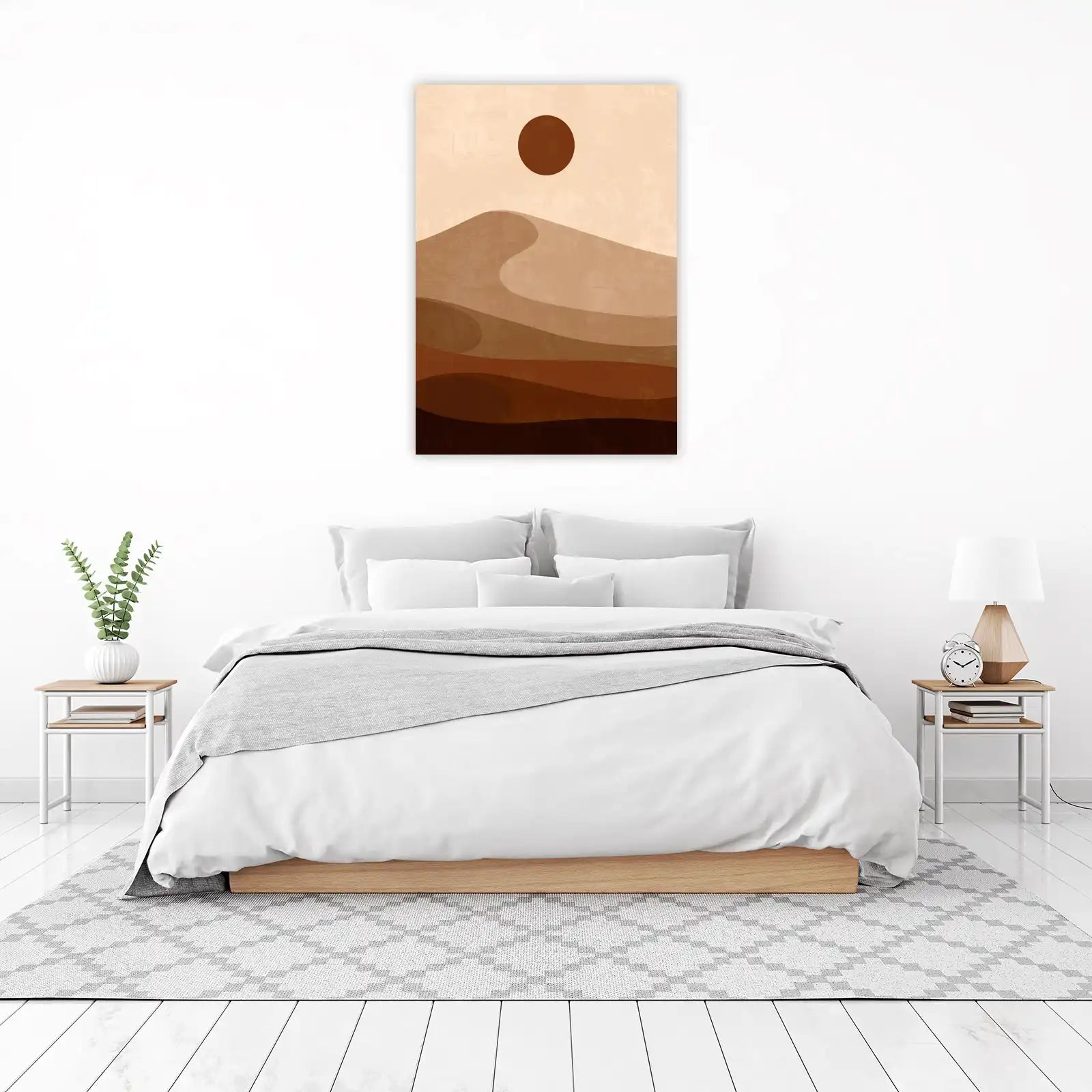 Abstract Desert Sun Dune Wall Art