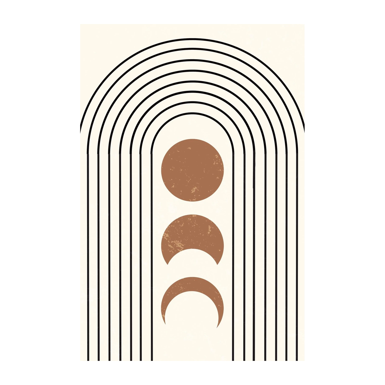 Boho Arc & Moon Phase Wall Art