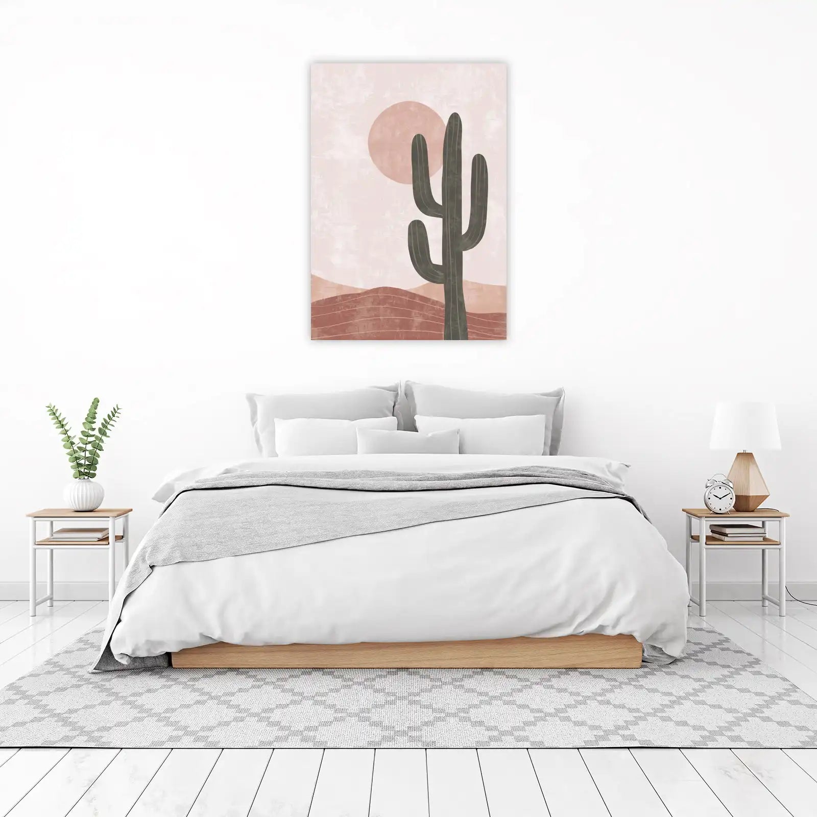 Desert Vibes Cactus & Sun Wall Art