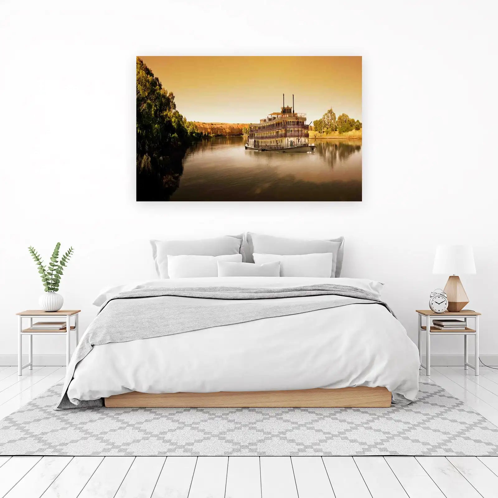 Vintage Riverboat Serenity Wall Art