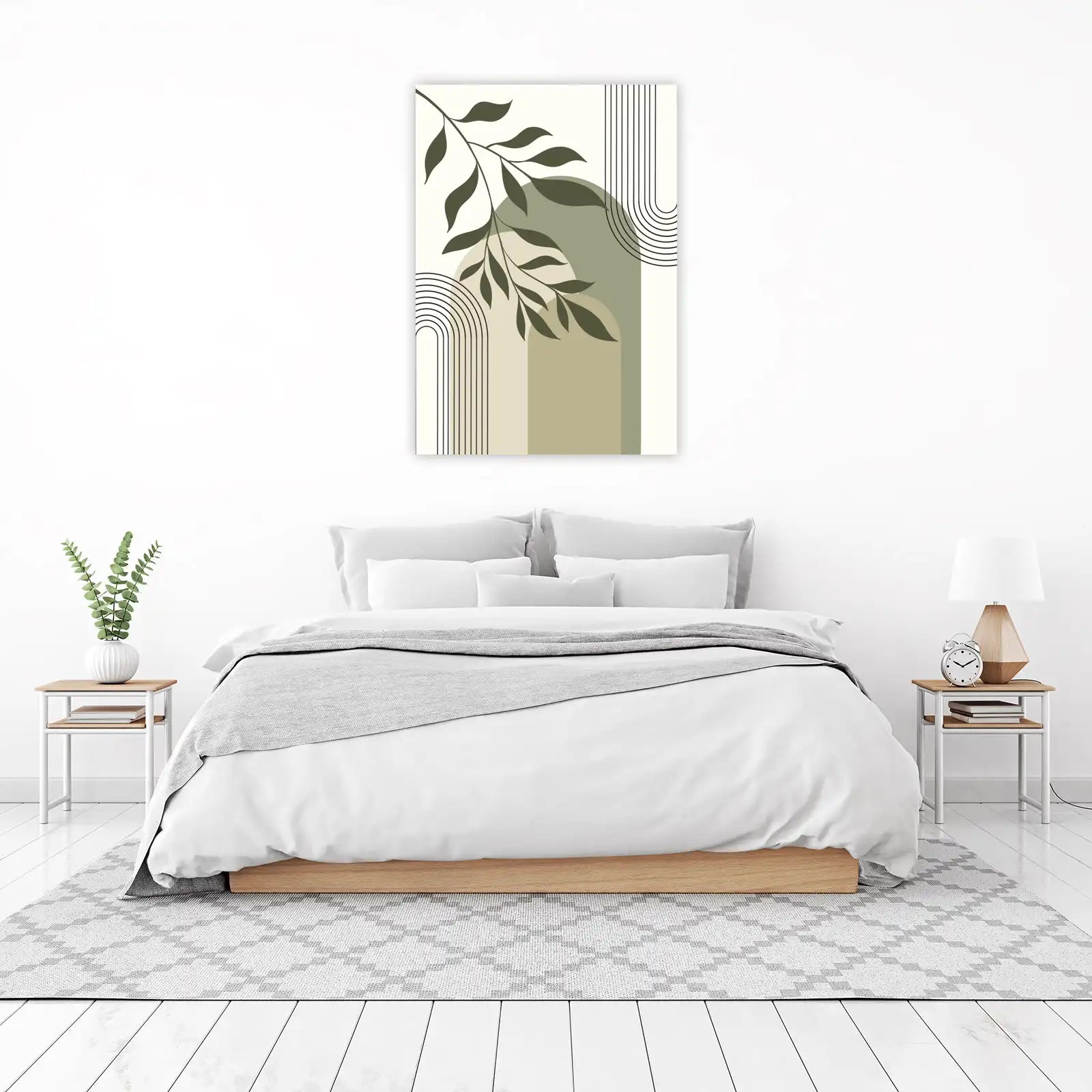 Boho Leaf Arches Wall Art