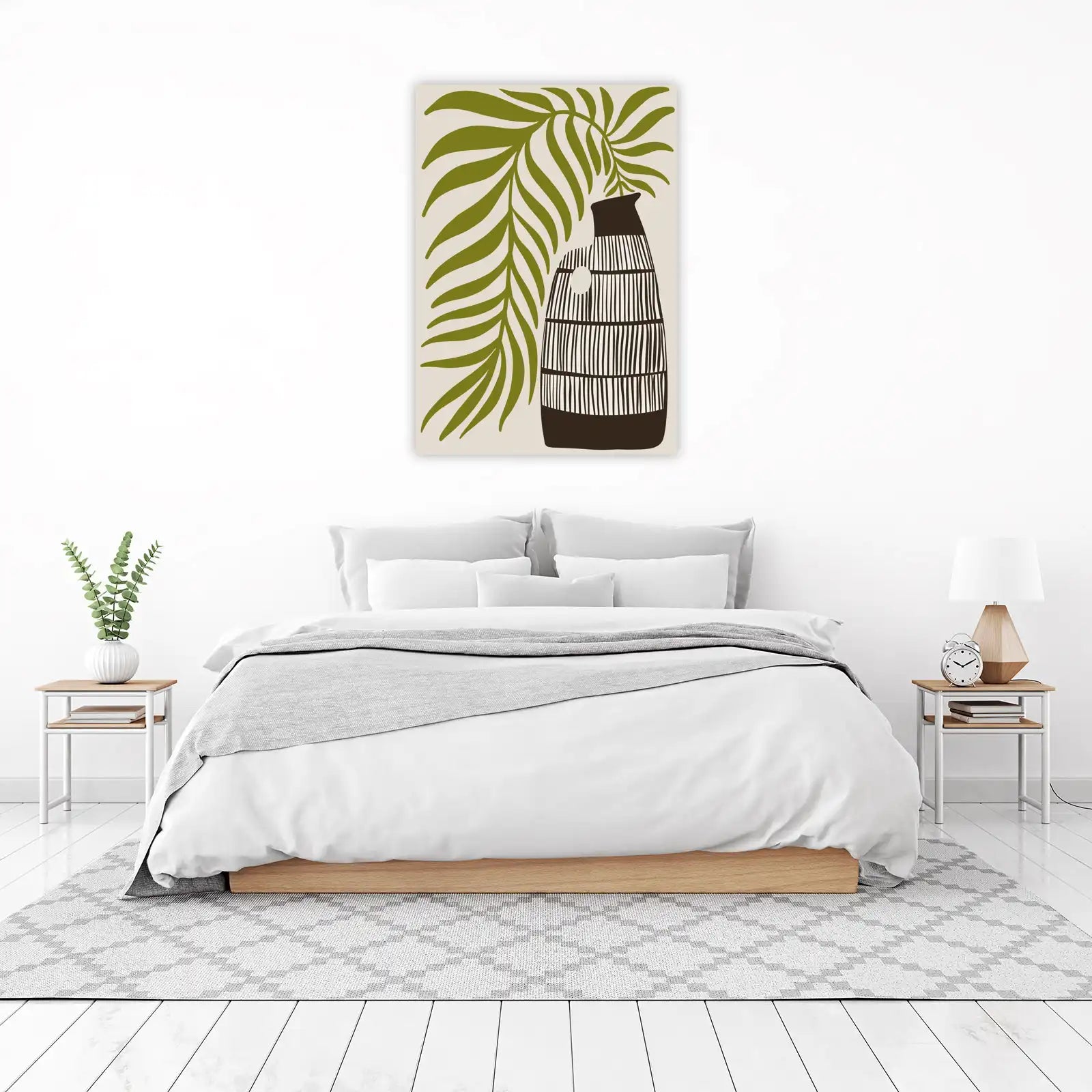 Mid-Century Botanical Vase Wall Art