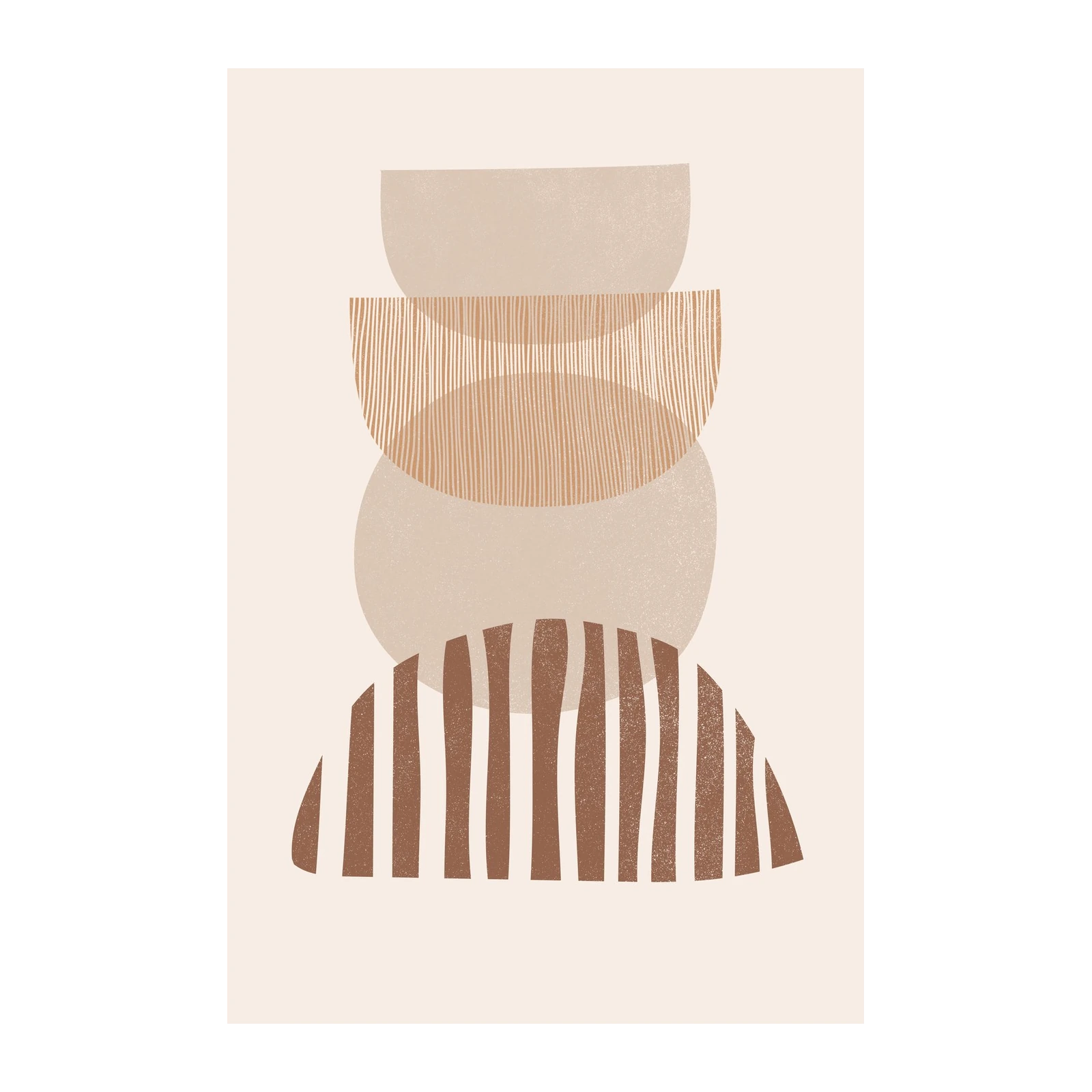 Boho Abstract Earth Tones Wall Art
