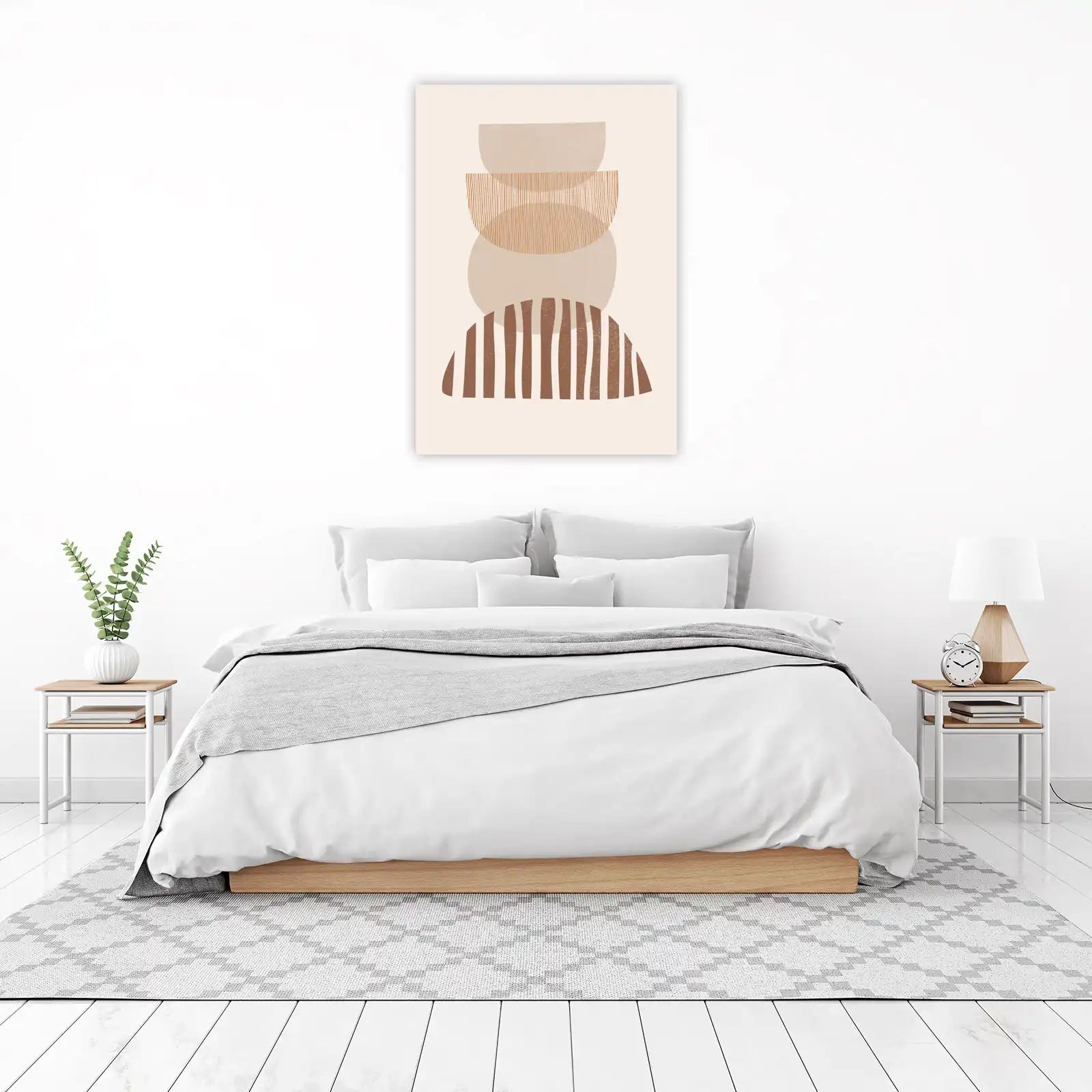 Boho Abstract Earth Tones Wall Art