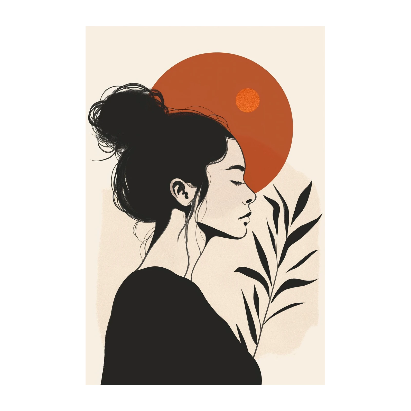 Bohemian Serenity Portrait Wall Art Wall Art