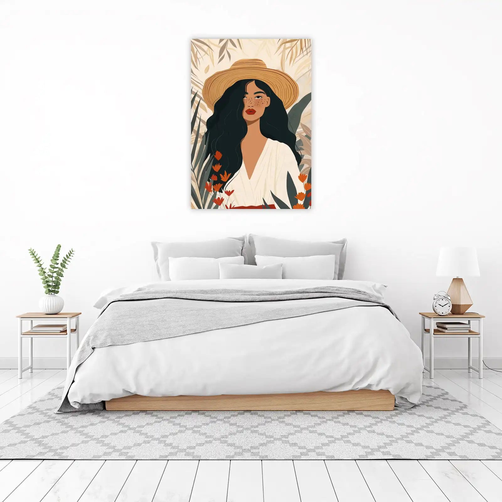 Bohemian Sun-Kissed Woman Wall Art