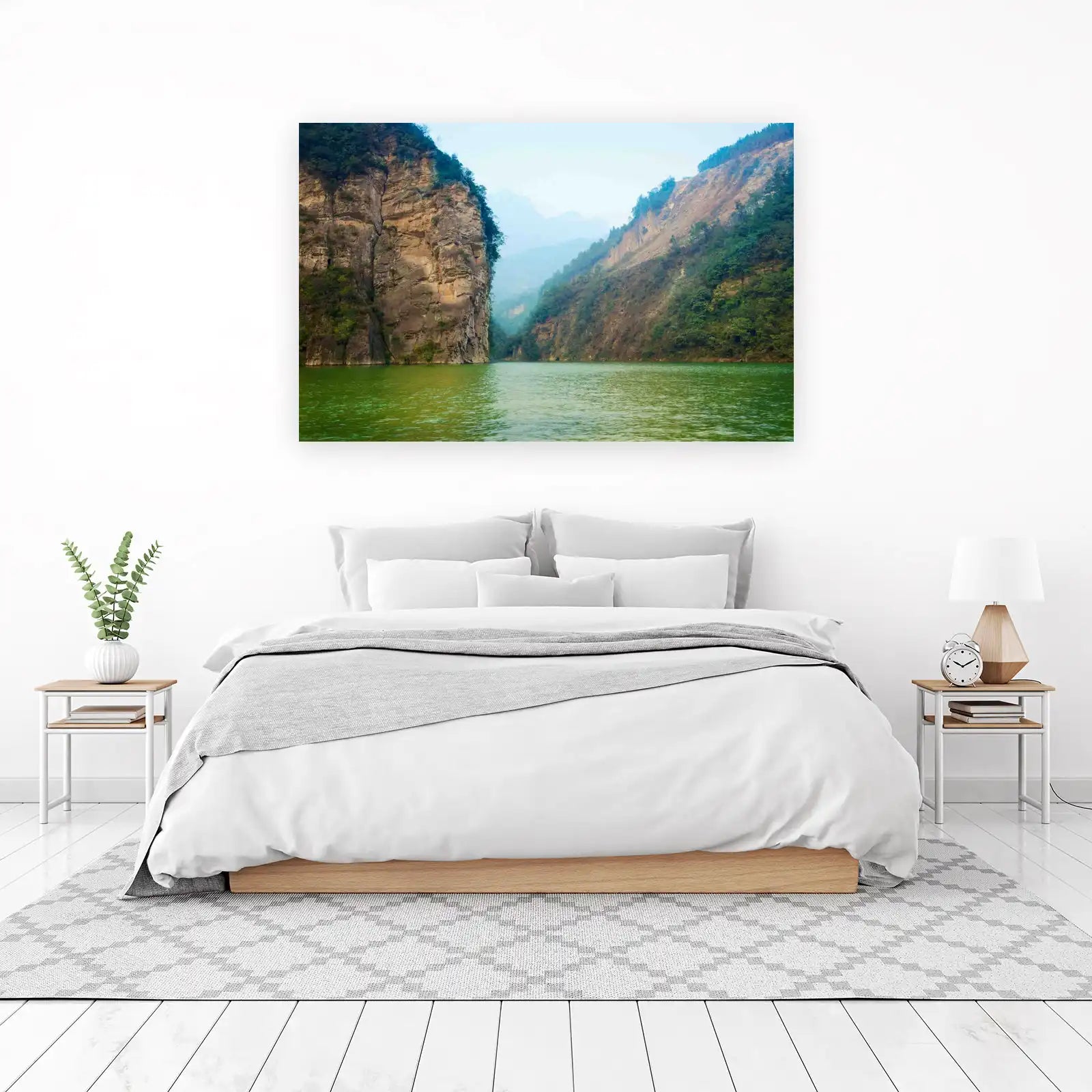 Majestic River Gorge Landscape Wall Art