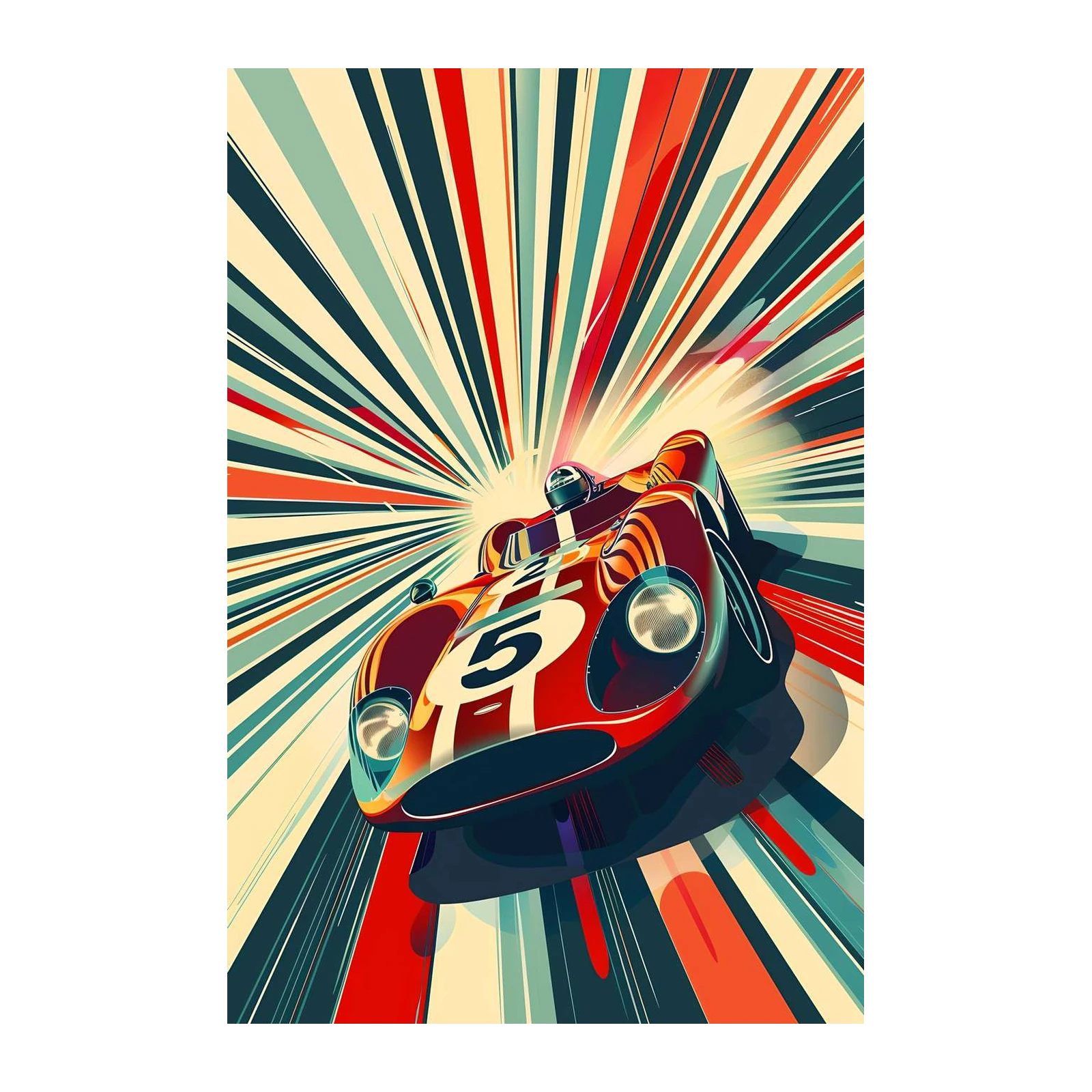 Vintage Racing Speedster Wall Art