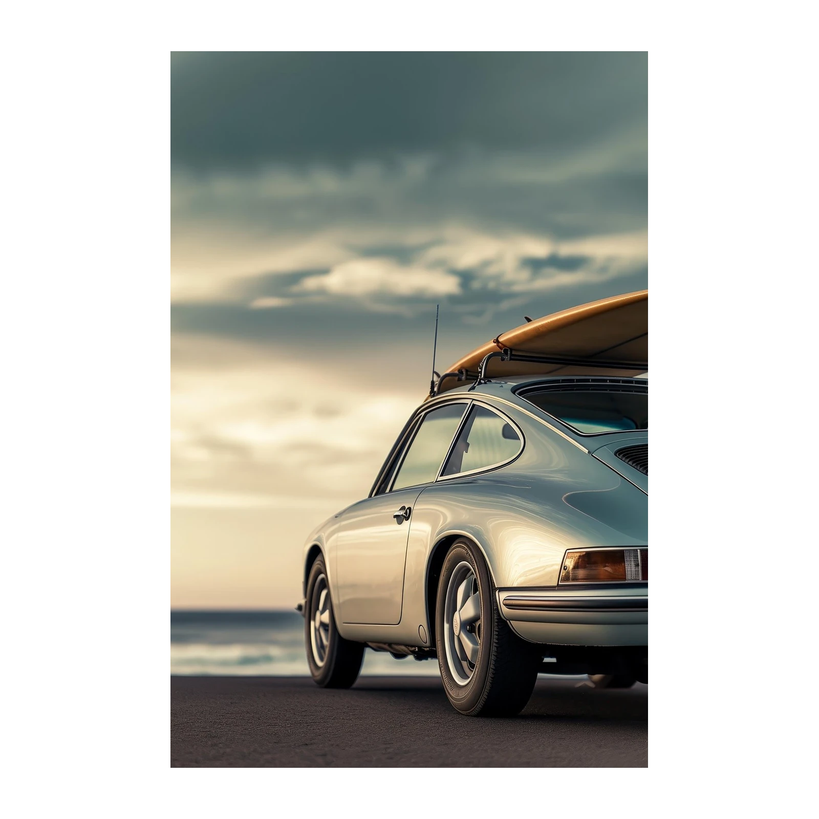 Vintage Porsche Surf Trip Wall Art