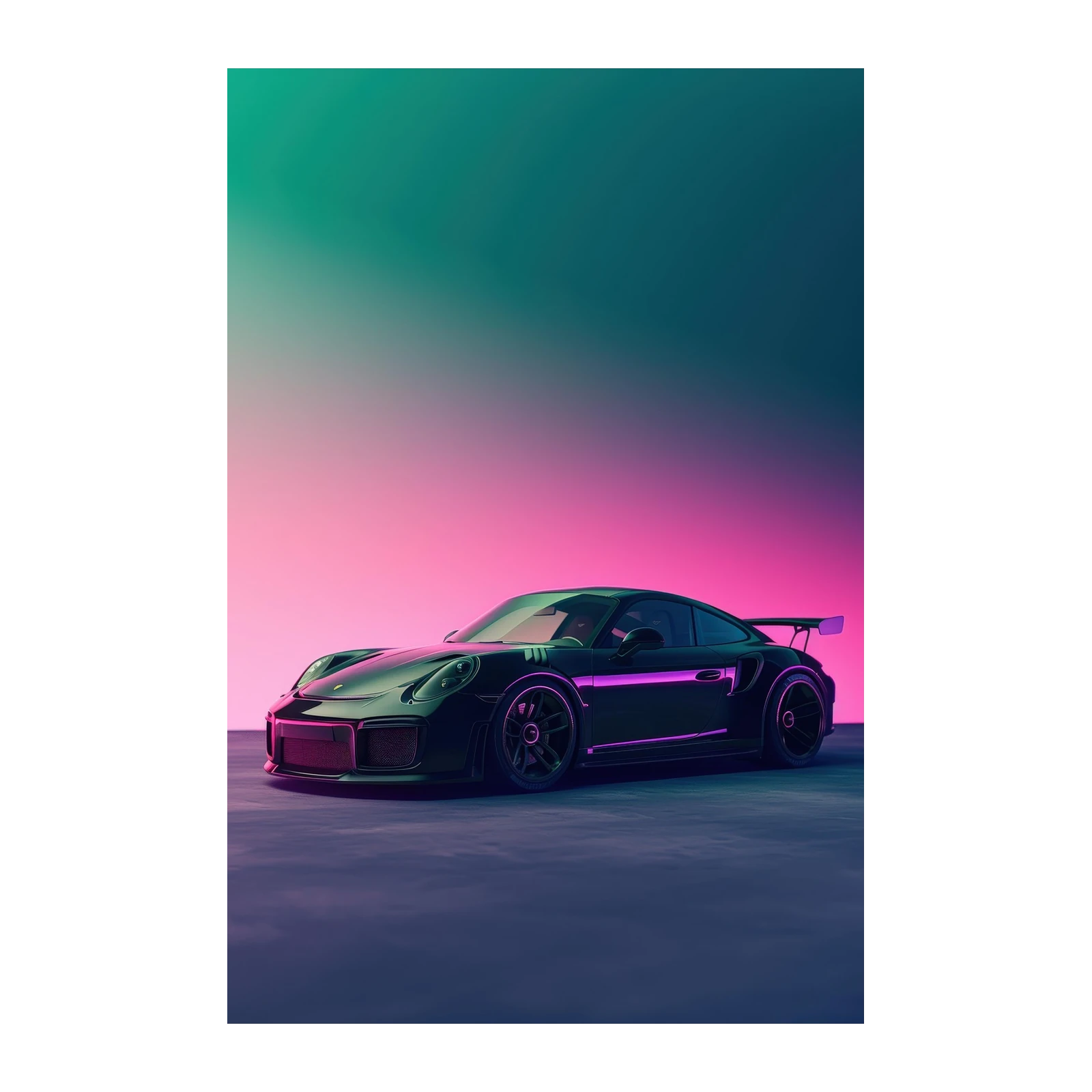 Futuristic Porsche Wall Art Wall Art