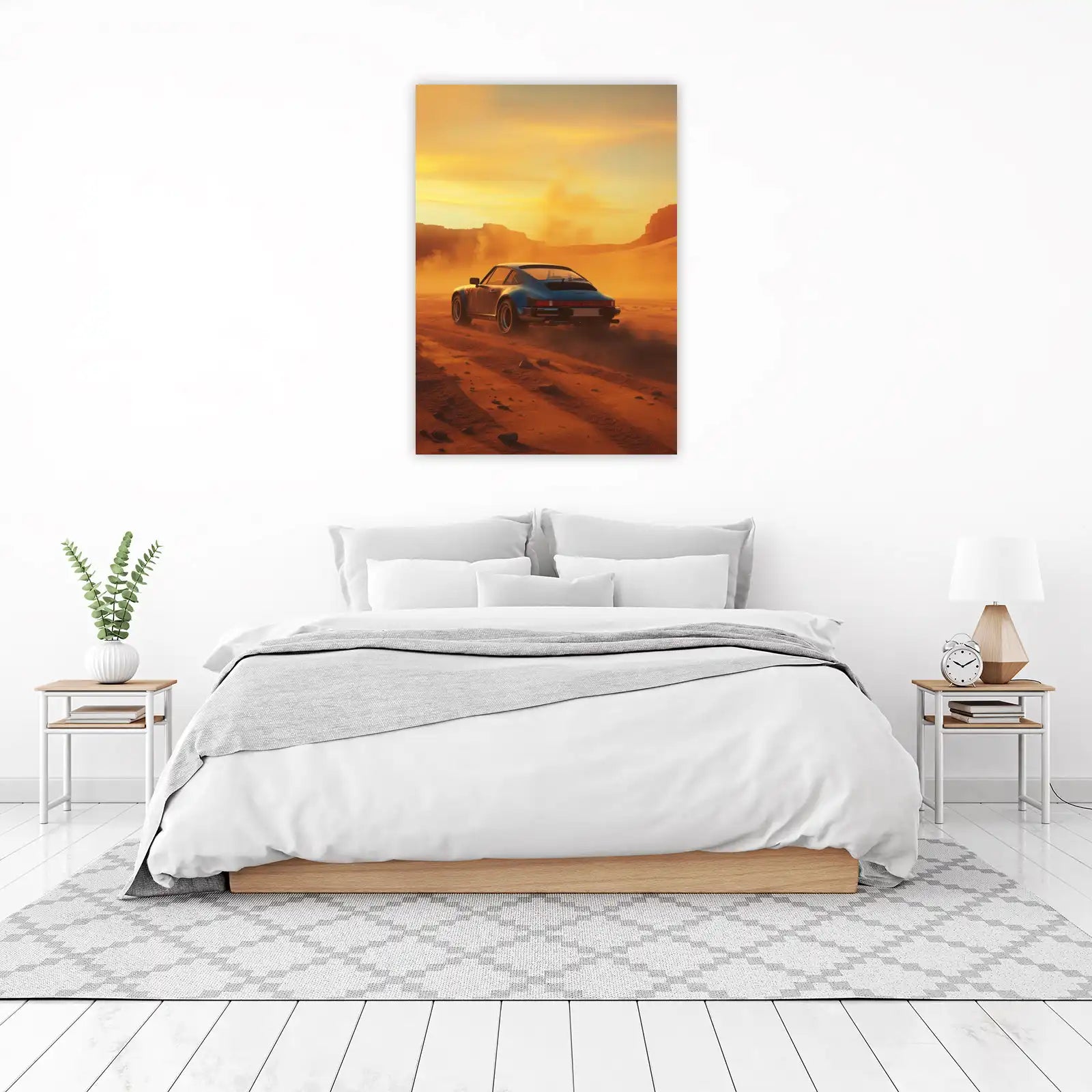 Vintage Porsche Desert Drive Wall Art