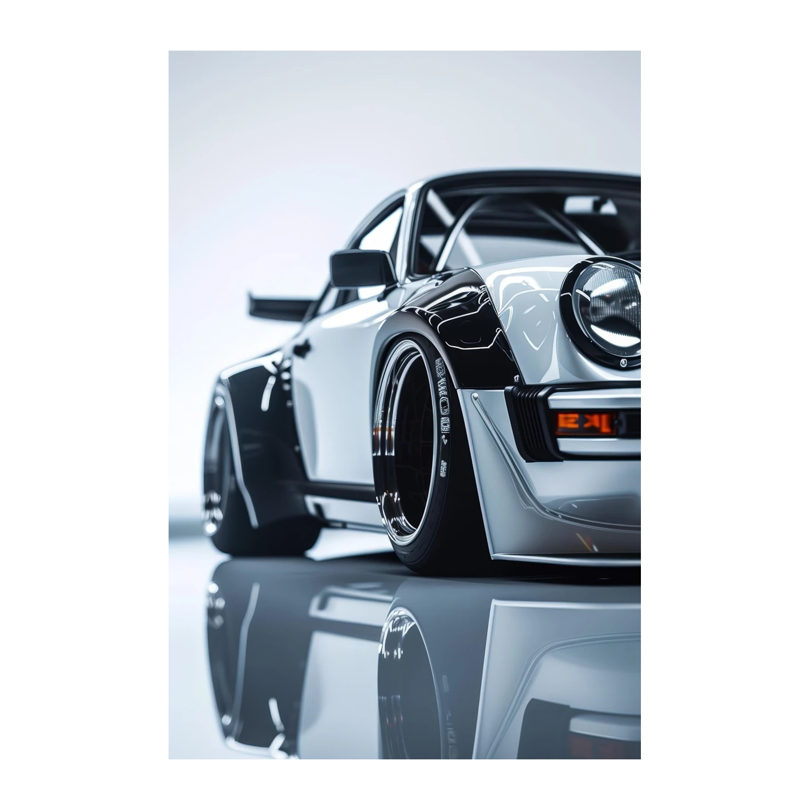 Classic Porsche Widebody Art Wall Art