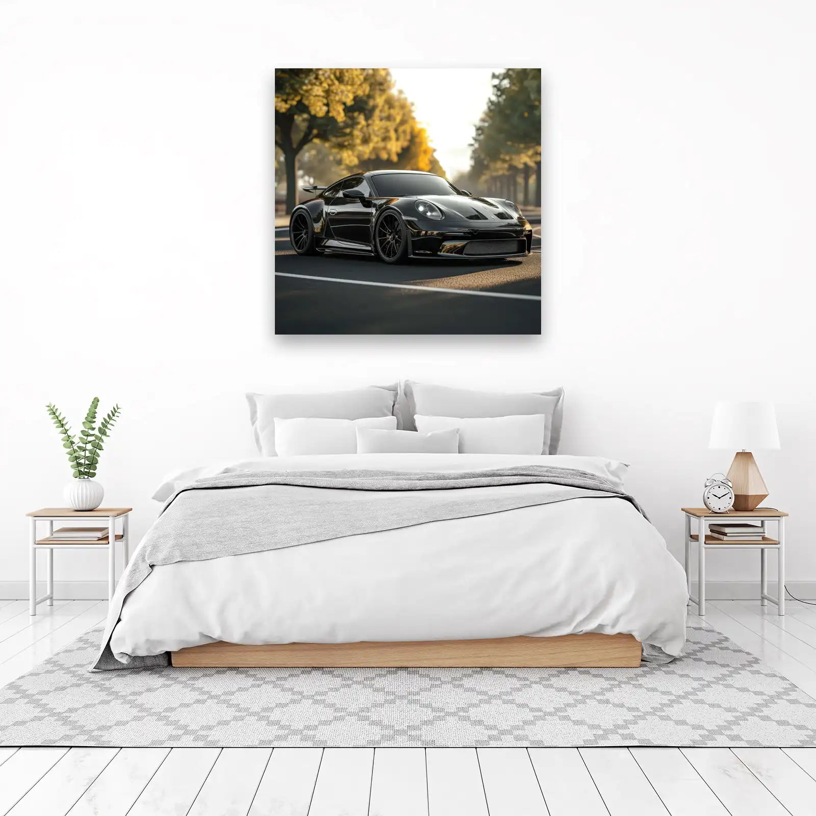 Sleek Black Porsche 911 GT3 Wall Art Wall Art
