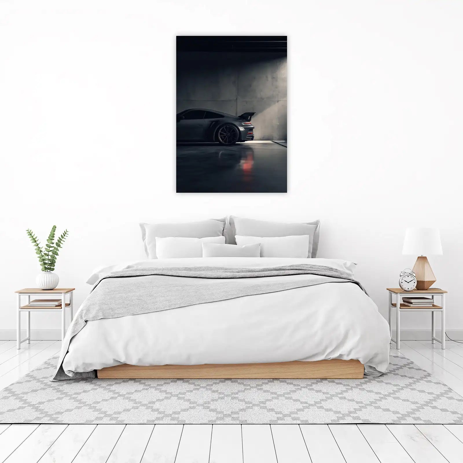 Dark Grey Sports Car GT3 Wall Art